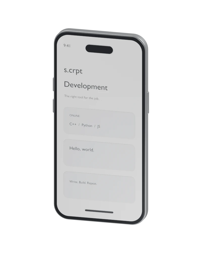 Model telefonu z Dynamic Island — Development
