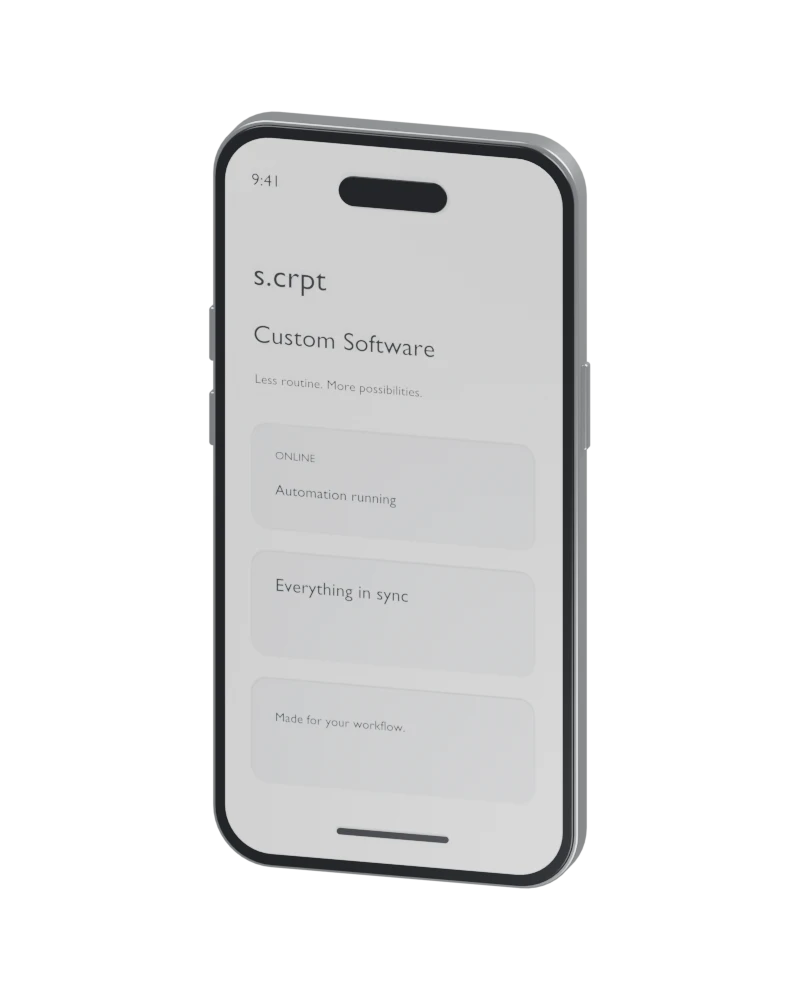 Model telefonu z Dynamic Island — Custom Software